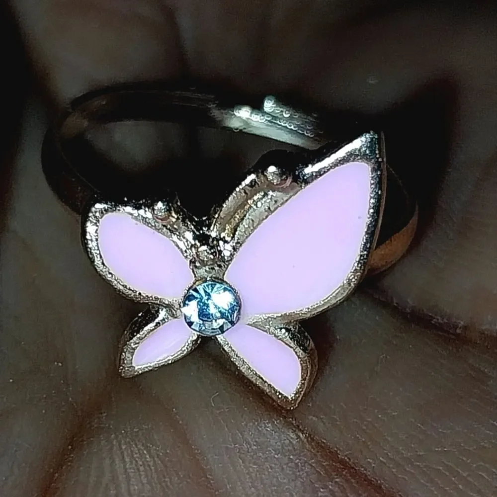 Super cute girls jeweled adjustable ring